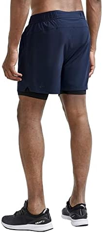 מגדי ספורט ספורטיבית לגברים מהותית 2-ב -1 מכנסי מתיחה | מכנסי אימון אתלטיים | קל משקל עם כיס רוכסן